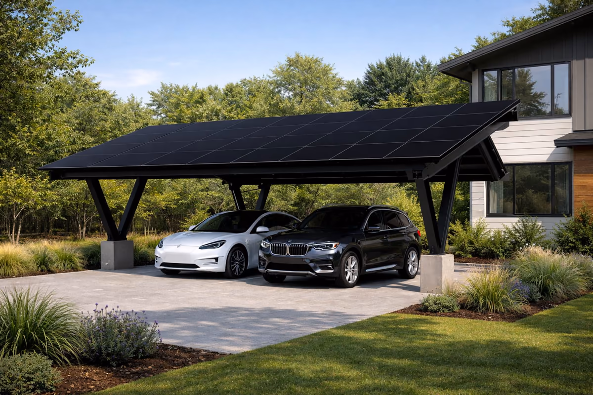 Vehicle outfitted with solar panels