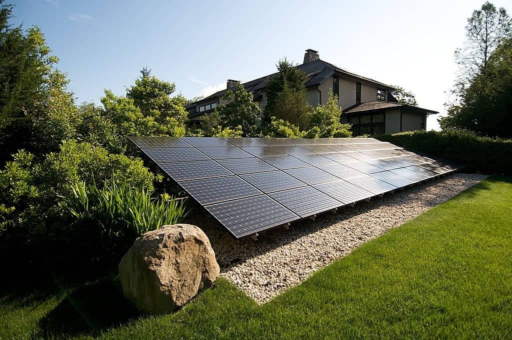 Ground-mounted solar array in Western Pennsylvania